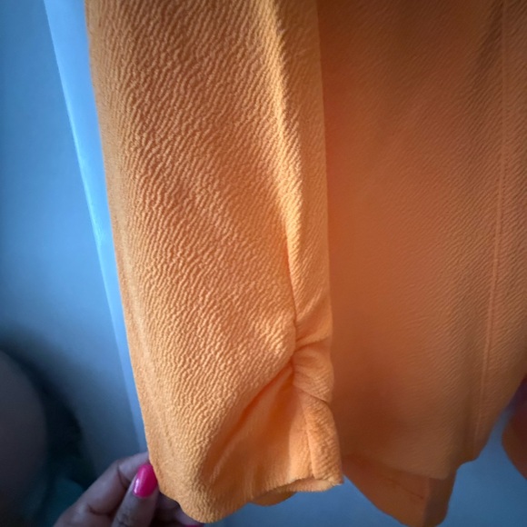 Bar III Orange Blazer Vibrant Suit Jacket - Picture 5 of 6